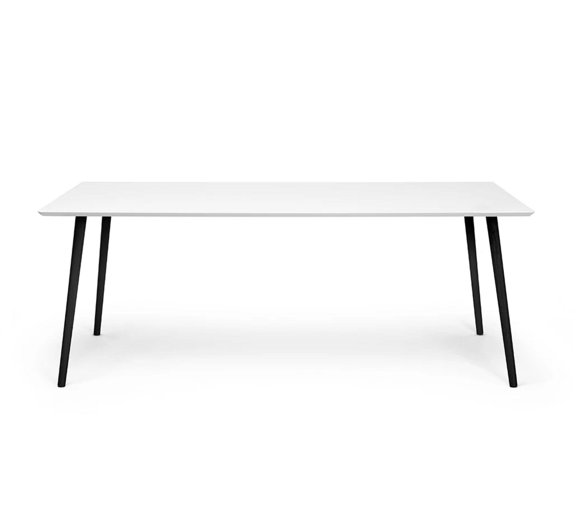 Allie Dining Table Black White 200 x 100 cm 0