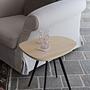 Lulo Side Table Metal Wood Black 3