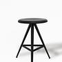 Kuky Basso Nero Stool Metal Wood Black 0