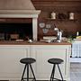 Kuky Alto Nero Stool Metal Wood Black 3