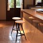 Kuky High Neutral Stool Metal Wood Black 3