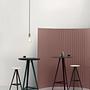 Kuky High Neutral Stool Metal Wood Black 4