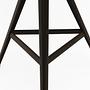 Kuky Basso Neutro Hocker Metall Holz Schwarz 2