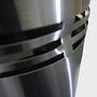 Slice Trash can Stainless Steel Matt Height 38cm 65156 3