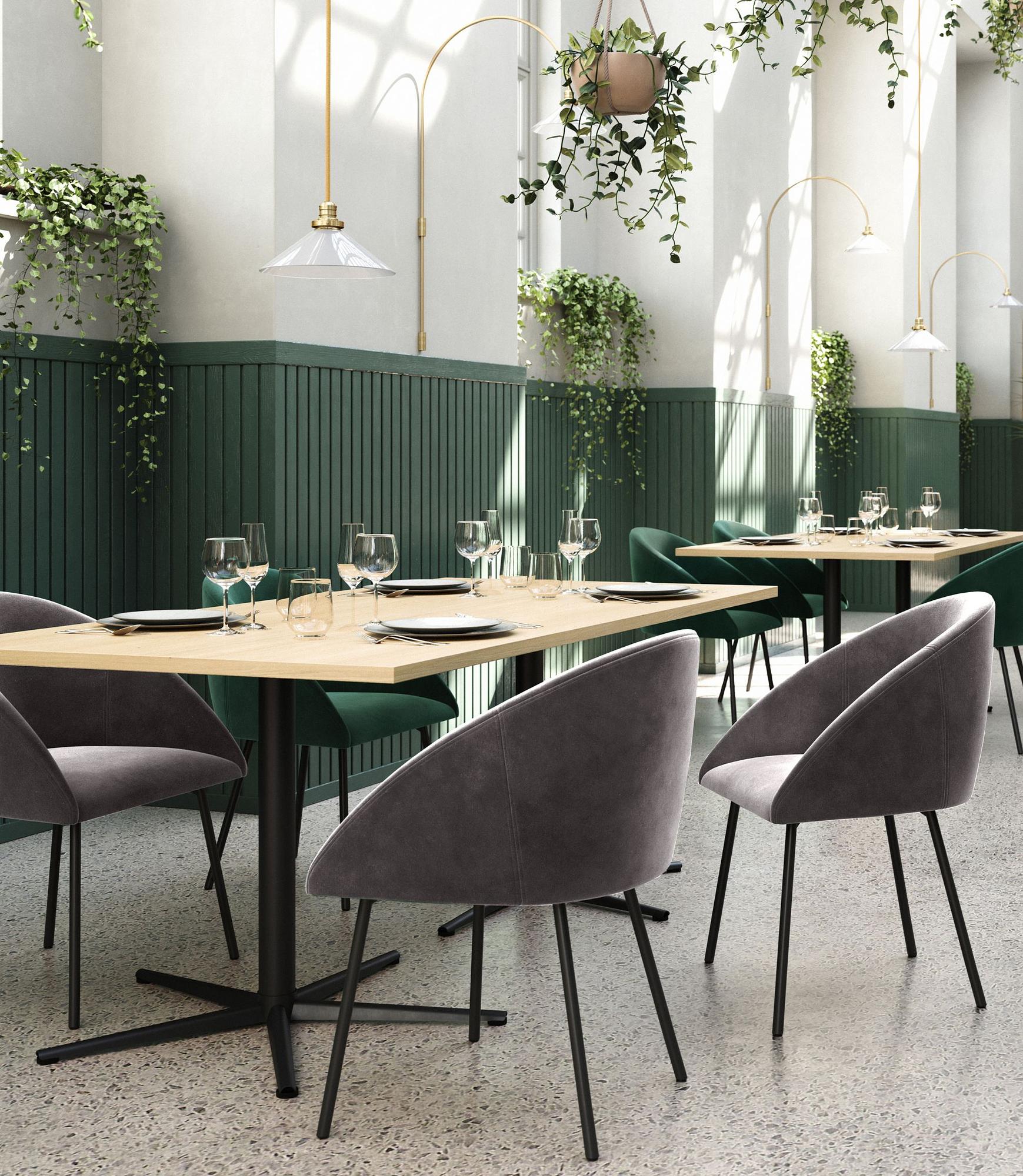 2x Liva Dining Chair Moss Shitake 3