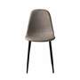 2x Upholstered chair faux leather taupe 2
