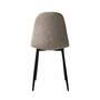2x Upholstered chair faux leather taupe 4