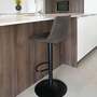 2x Barstuhl Microfaser Taupe 4
