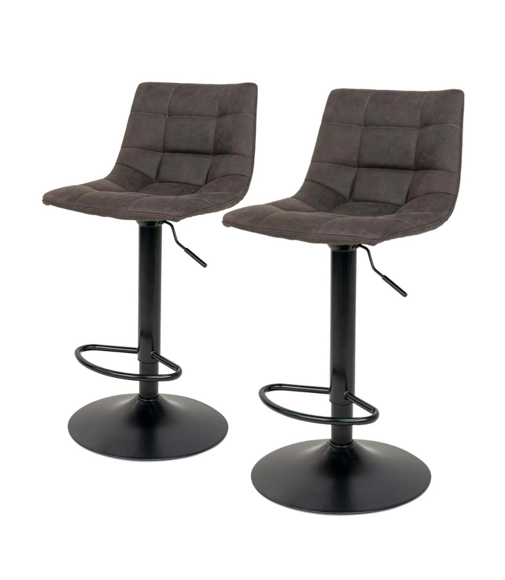 2x Barstuhl Microfaser Taupe 0