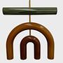 D1 Ceramic brass multicolor pendant lamp 1