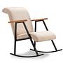 Yoka rocking chair fabric cream 2