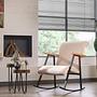 Yoka rocking chair fabric cream 0