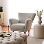 Teddy Armchair Textile Grey 2