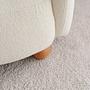 Elephant Armchair Textile White 4