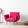 Natura Chair Black Dark Red 0