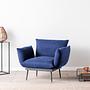 Jax GR125 Solo Armchair Navy Blue 0
