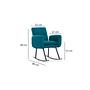 This armchair petrol green 5