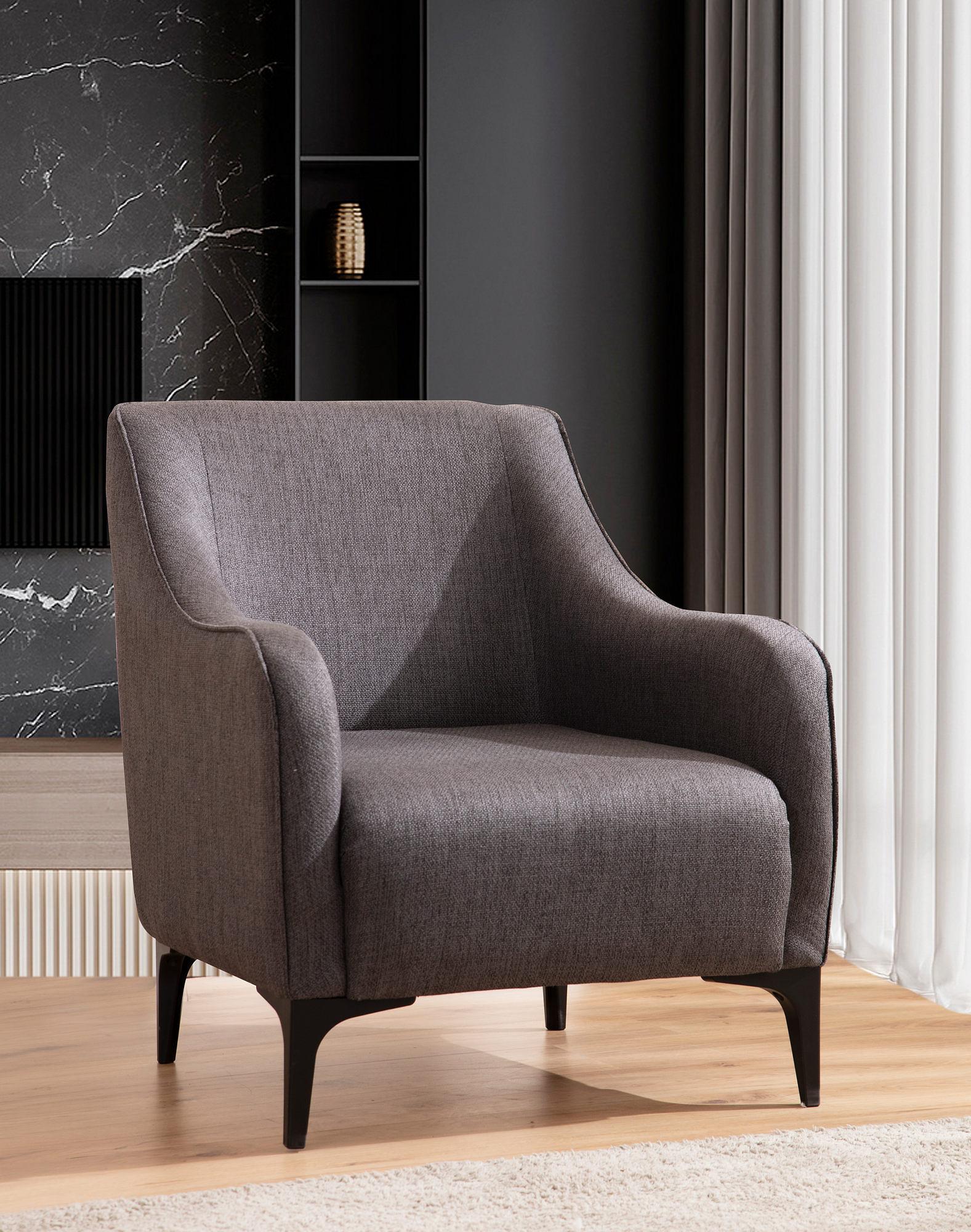 Belissimo Armchair Dark Grey 1