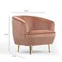 Piccoli Bony Armchair Pink 3