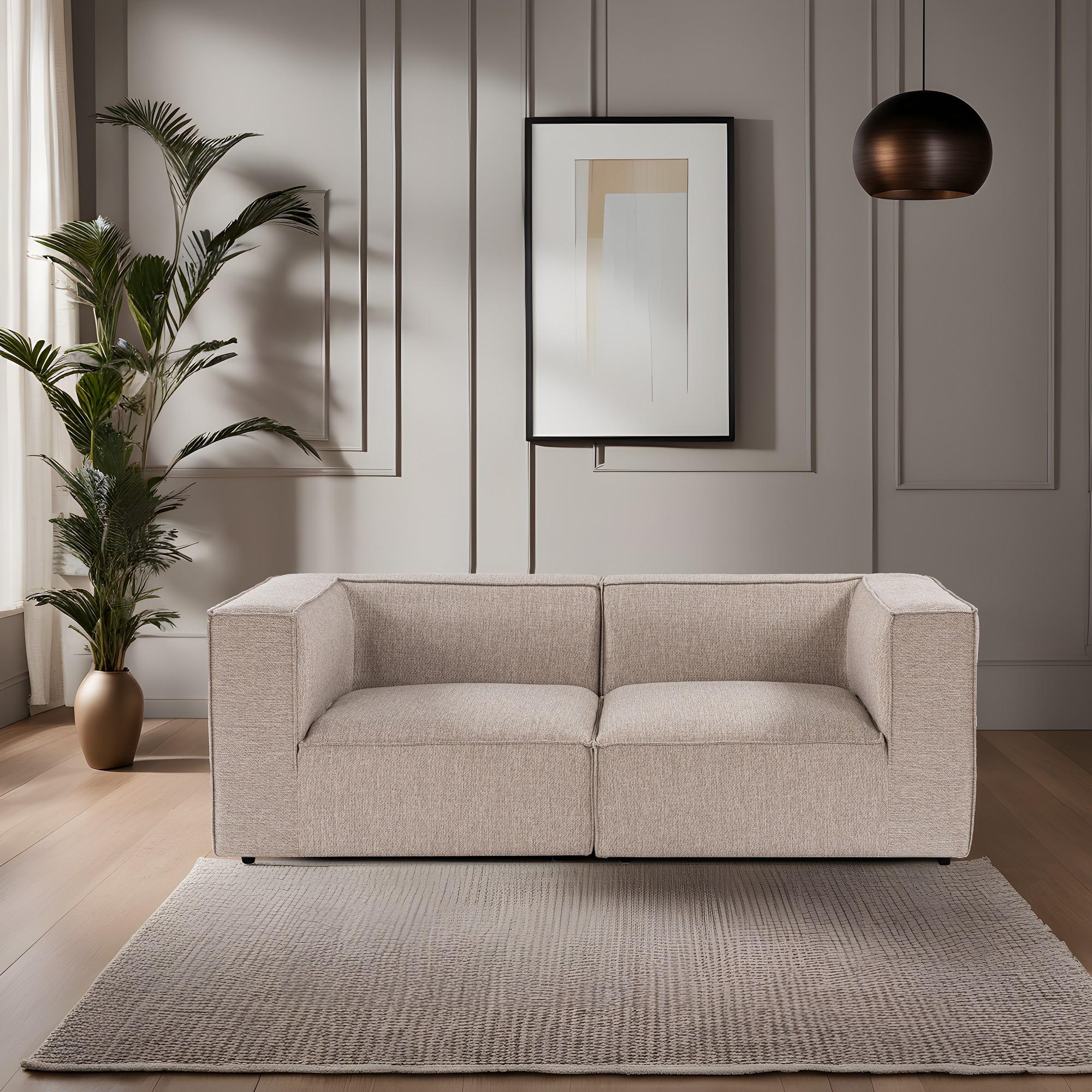 Sora divano 2 posti beige sabbia 1