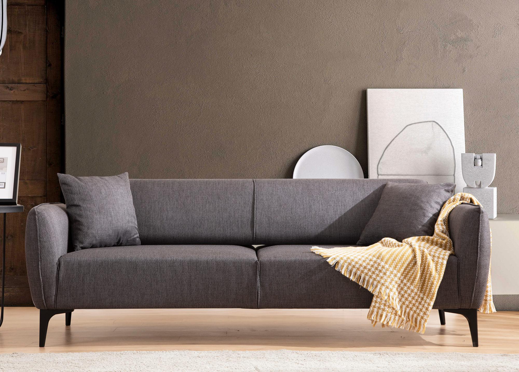 Belissimo 3-seater sofa anthracite 1