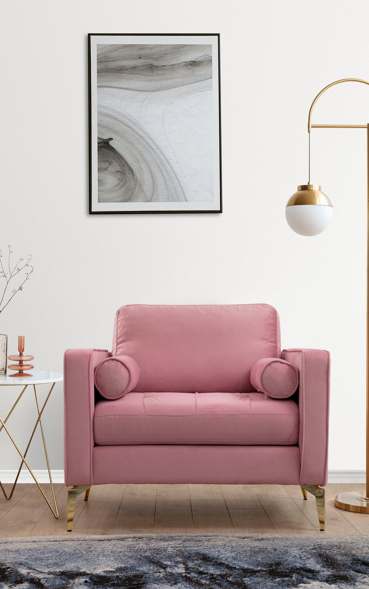 Rome Armchair Dusty Rose 1