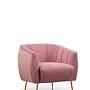 Oyster Armchair Dusty Rose 4