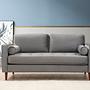Rome 2-seater sofa light grey 1