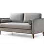 Rome 2-seater sofa light grey 4