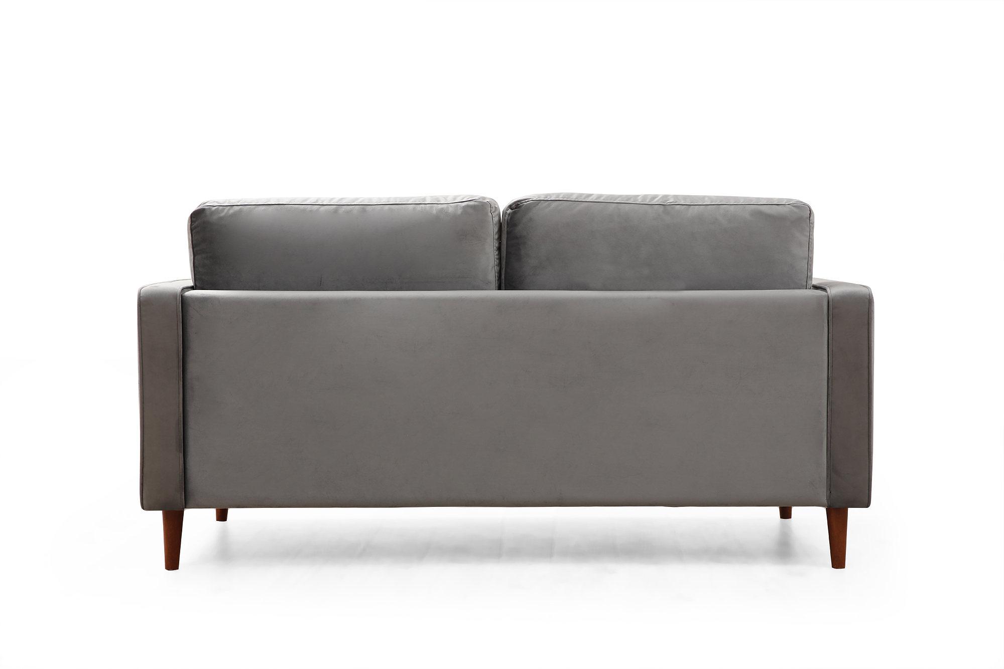 Rome 2-seater sofa light grey 8