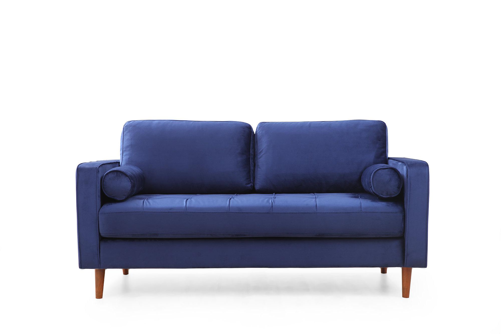 Rome 2-seater sofa navy blue 0