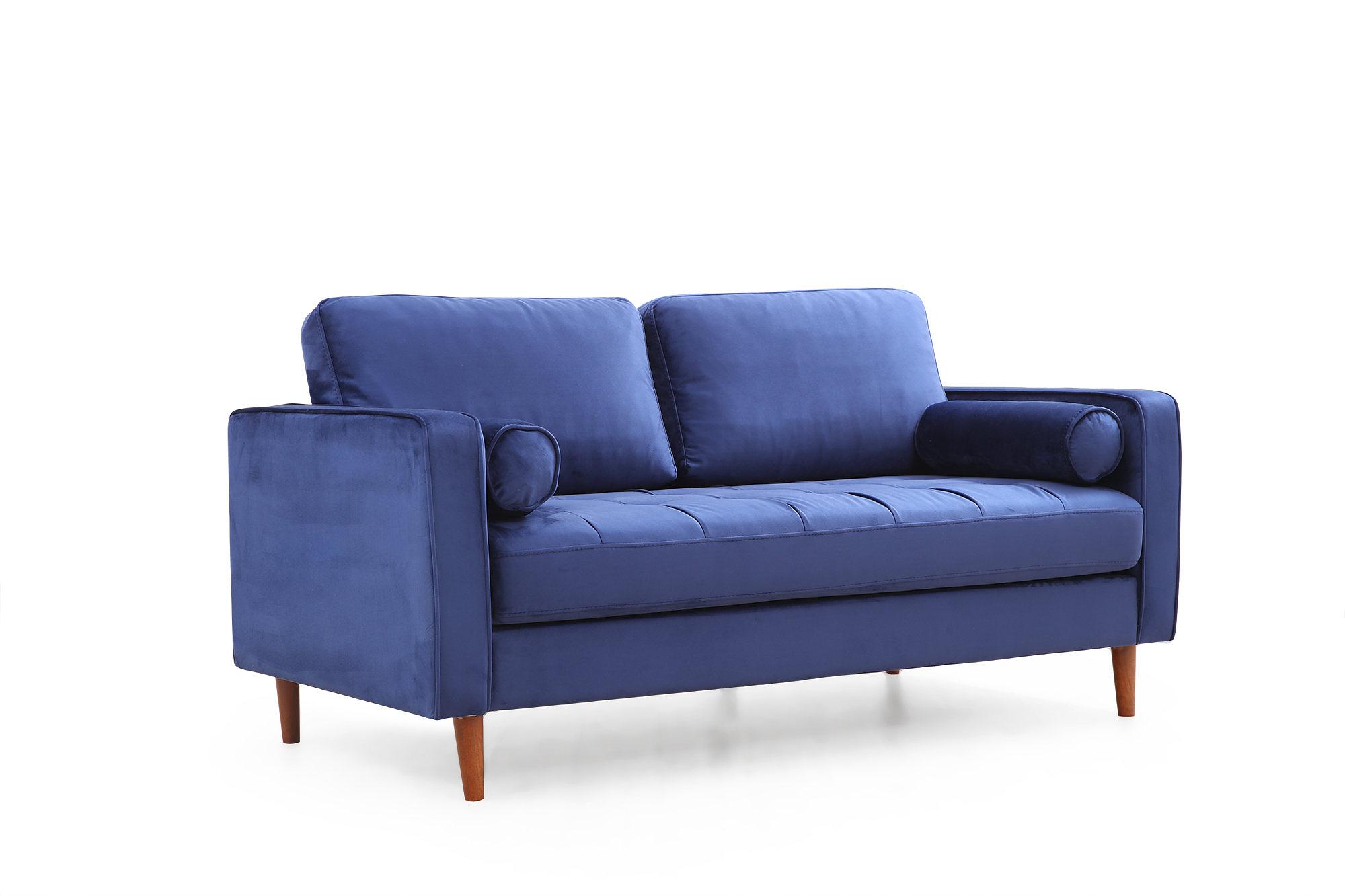 Rome 2-seater sofa navy blue 3
