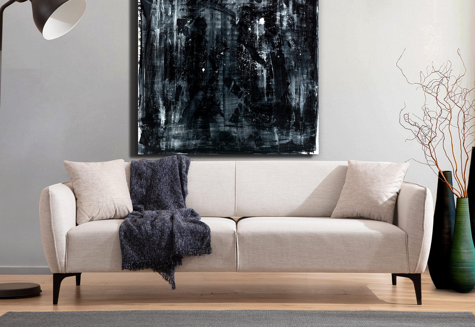 Belissimo 3-Sitzer Sofa Weiß 1