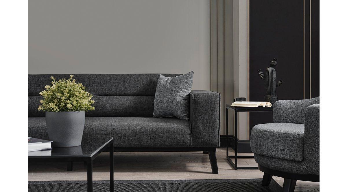 Bali 3-seater sofa bed Anthracite 2