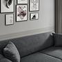 Cofi 3-seater sofa bed light grey 5