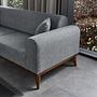 Cofi 3-seater sofa bed light grey 6