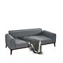 Cofi 3-seater sofa bed light grey 8