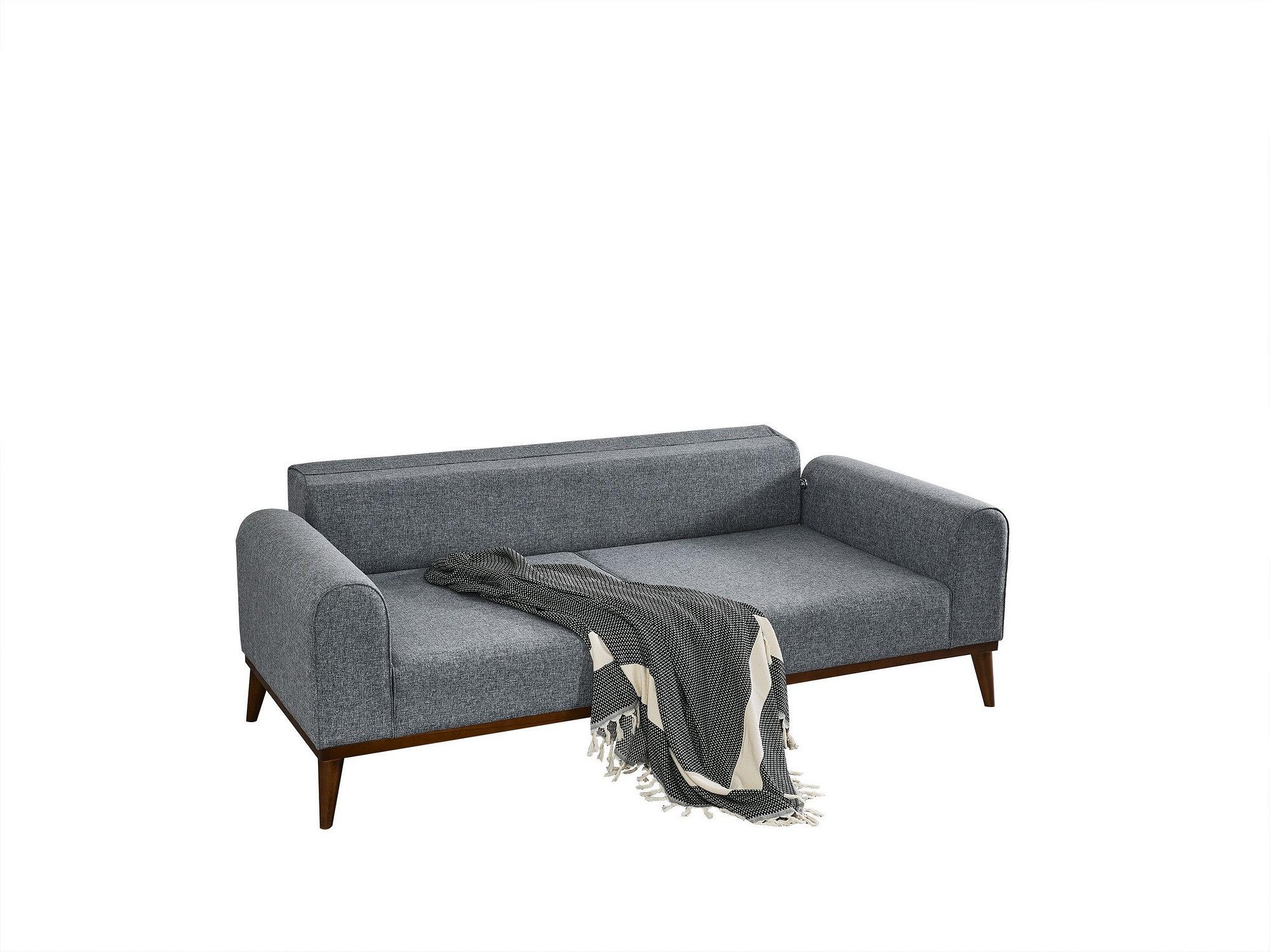 Cofi 3-seater sofa bed light grey 8
