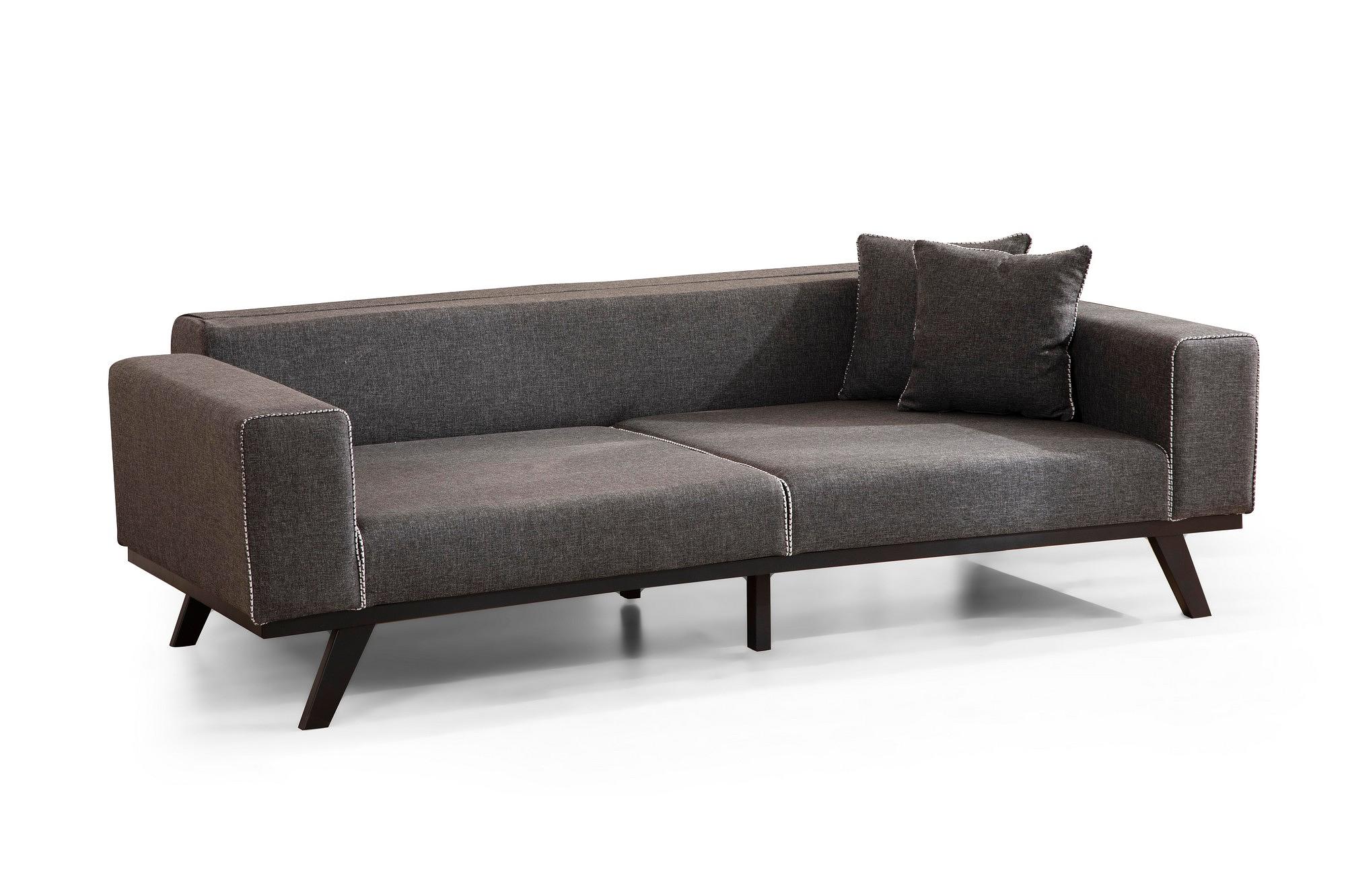 Leon 3-seater sofa bed Anthracite 4