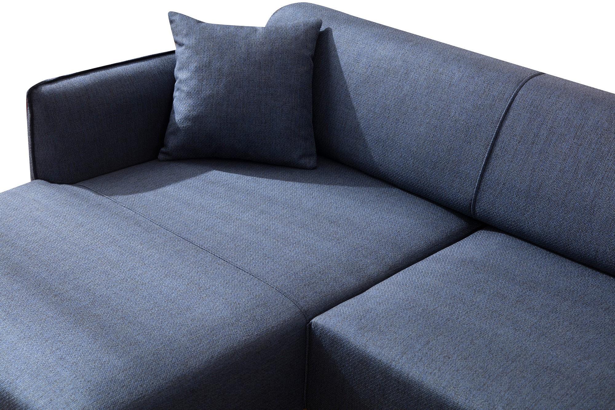 Belissimo Ecksofa Links Blau 3