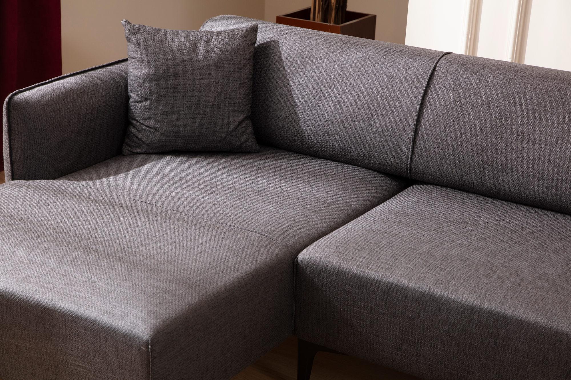 Belissimo Corner Sofa Left Dark Grey 2