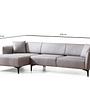 Belissimo Corner Sofa Left Grey 7