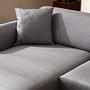 Belissimo Corner Sofa Left Grey 3
