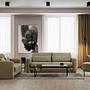 Lily 3-Seater Sofa Green 2