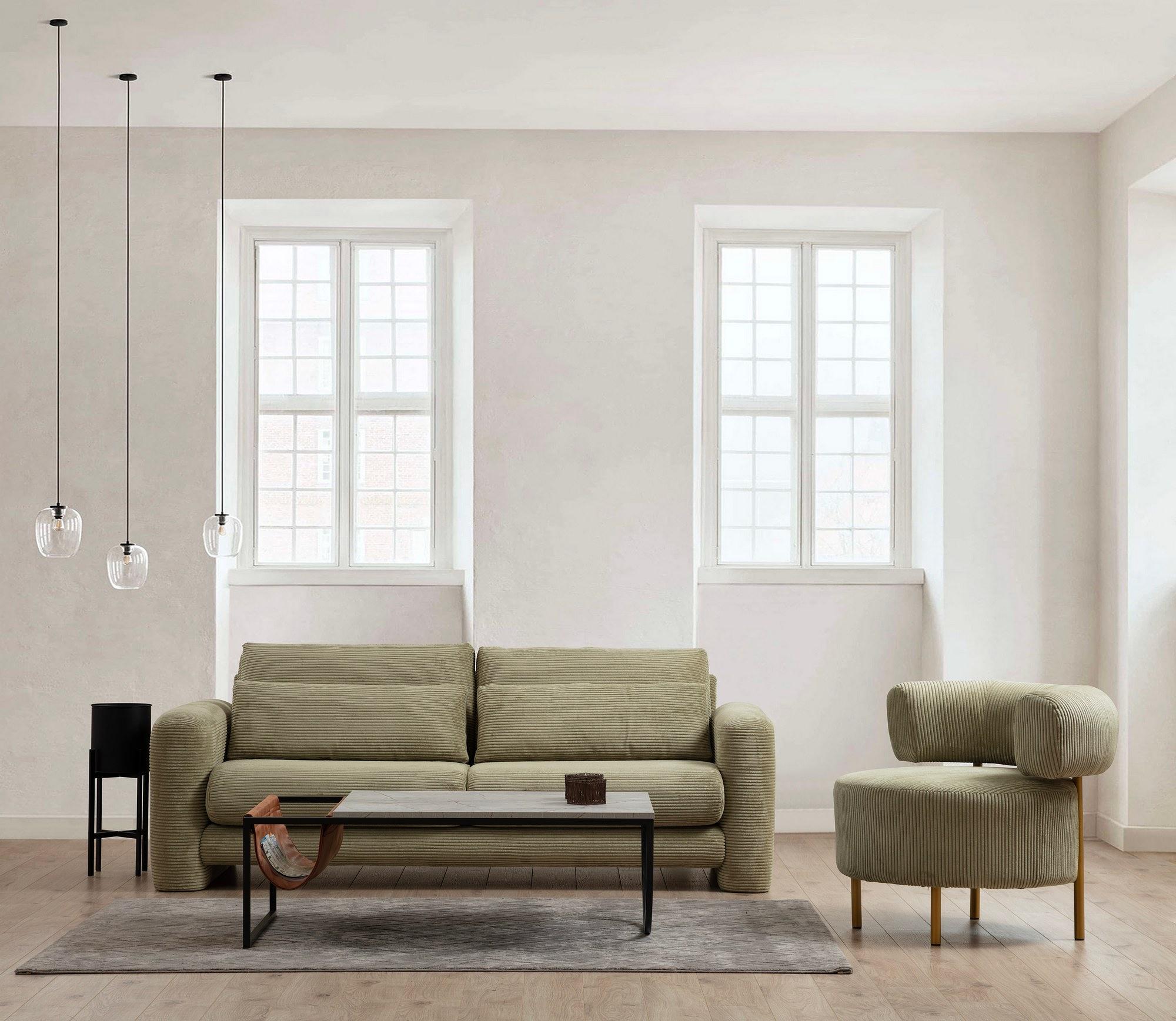 Lily 3-Seater Sofa Green 3