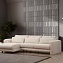 Lily Corner Sofa Left Cream 1