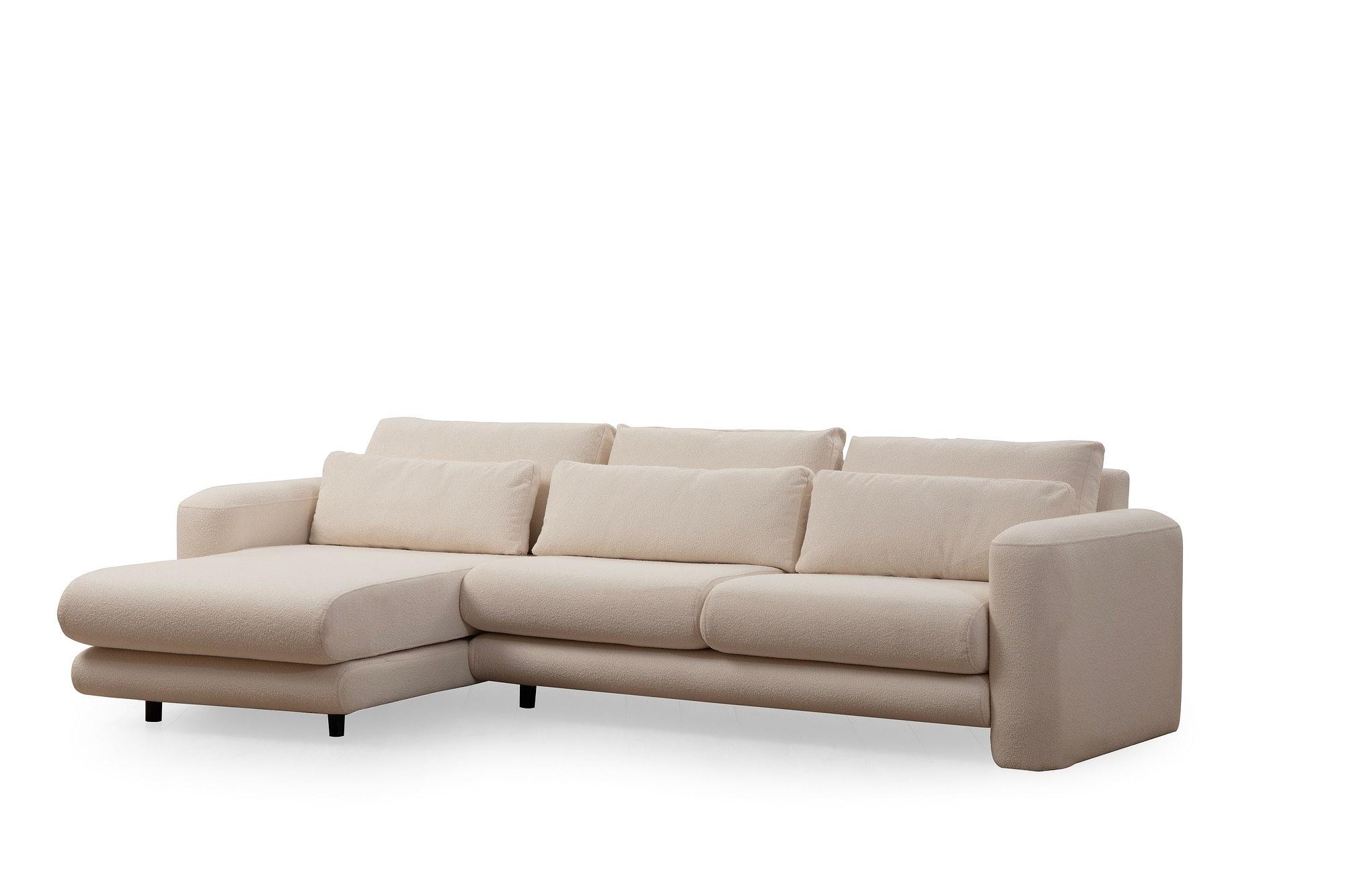 Lily Corner Sofa Left Cream 4