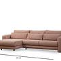 Lily Corner Sofa Left Pink 6