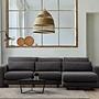 Lily corner sofa right grey 1