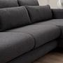 Lily corner sofa right grey 4